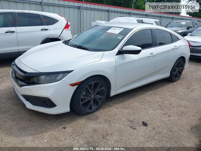 2019 Honda Civic Sport VIN: 19XFC2F8XKE015951 Lot: 39502776