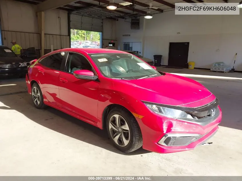 2019 Honda Civic Lx VIN: 2HGFC2F69KH606048 Lot: 39713399