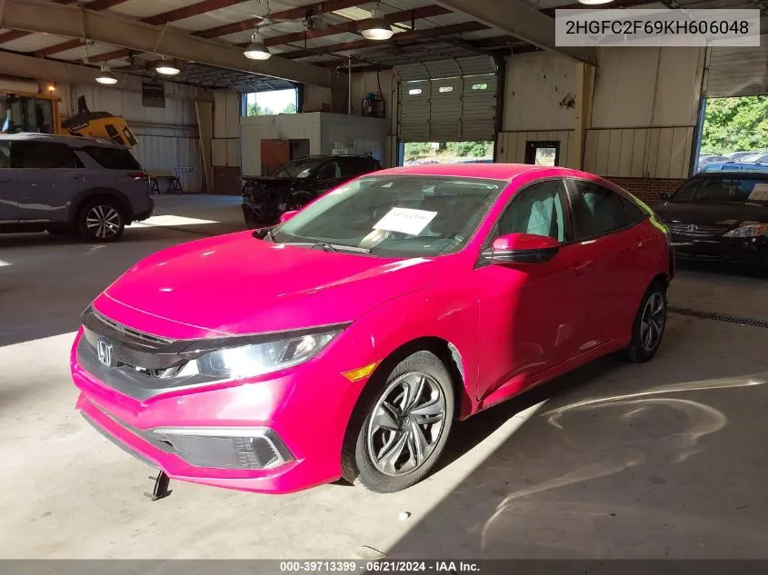 2HGFC2F69KH606048 2019 Honda Civic Lx