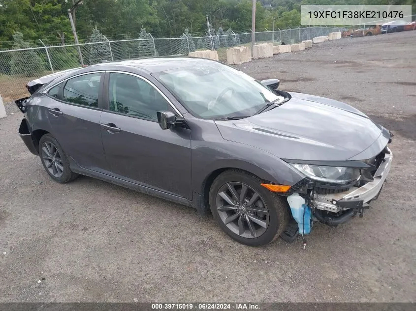 19XFC1F38KE210476 2019 Honda Civic Ex