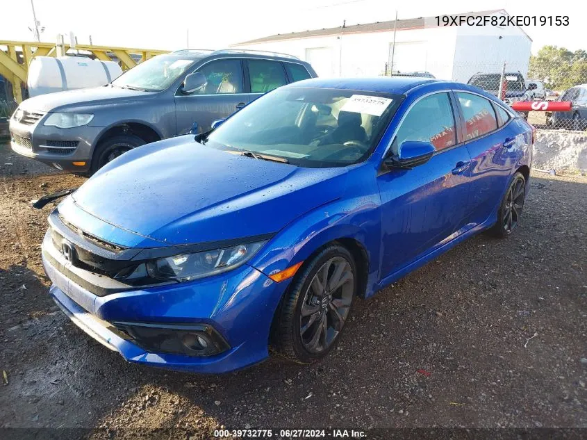 2019 Honda Civic Sport VIN: 19XFC2F82KE019153 Lot: 39732775