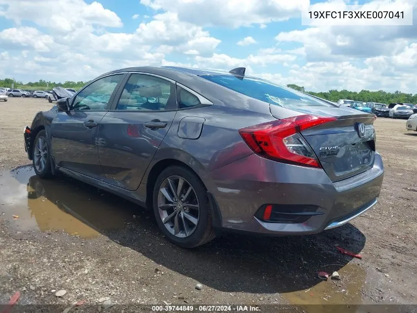 2019 Honda Civic Ex VIN: 19XFC1F3XKE007041 Lot: 39744849