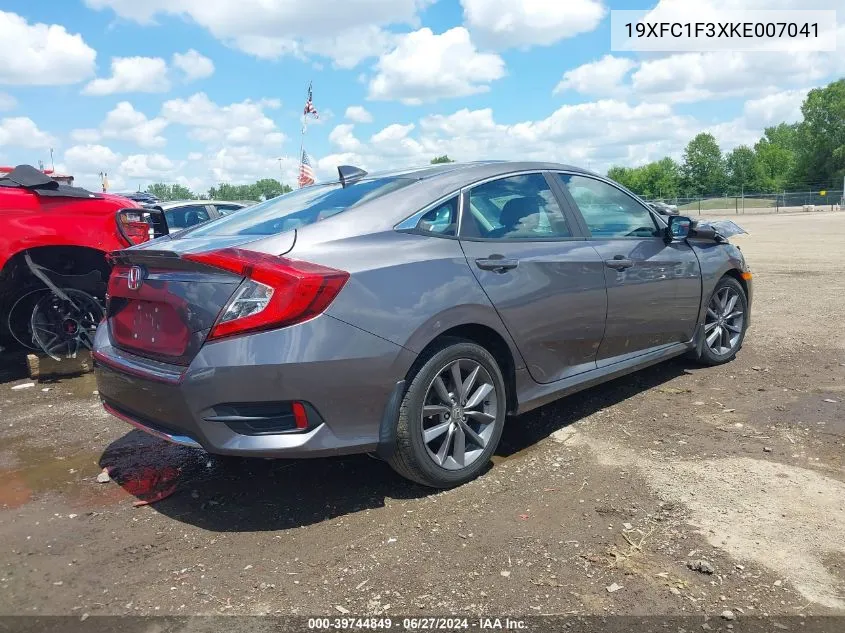 2019 Honda Civic Ex VIN: 19XFC1F3XKE007041 Lot: 39744849