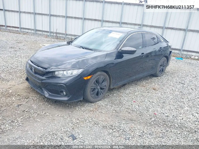 2019 Honda Civic Ex VIN: SHHFK7H68KU211357 Lot: 39772243