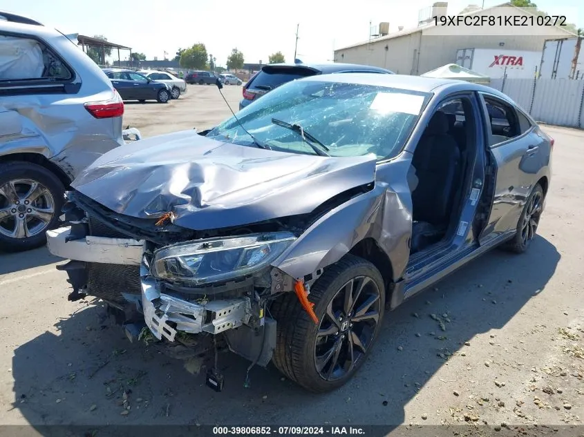 2019 Honda Civic Sport VIN: 19XFC2F81KE210272 Lot: 39806852