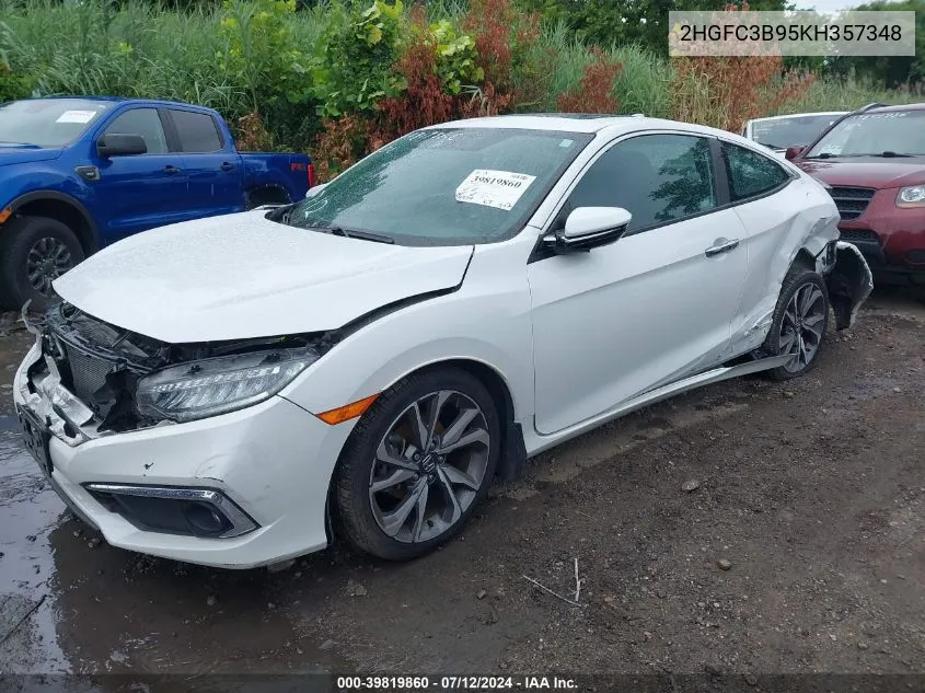 2019 Honda Civic Touring VIN: 2HGFC3B95KH357348 Lot: 39819860