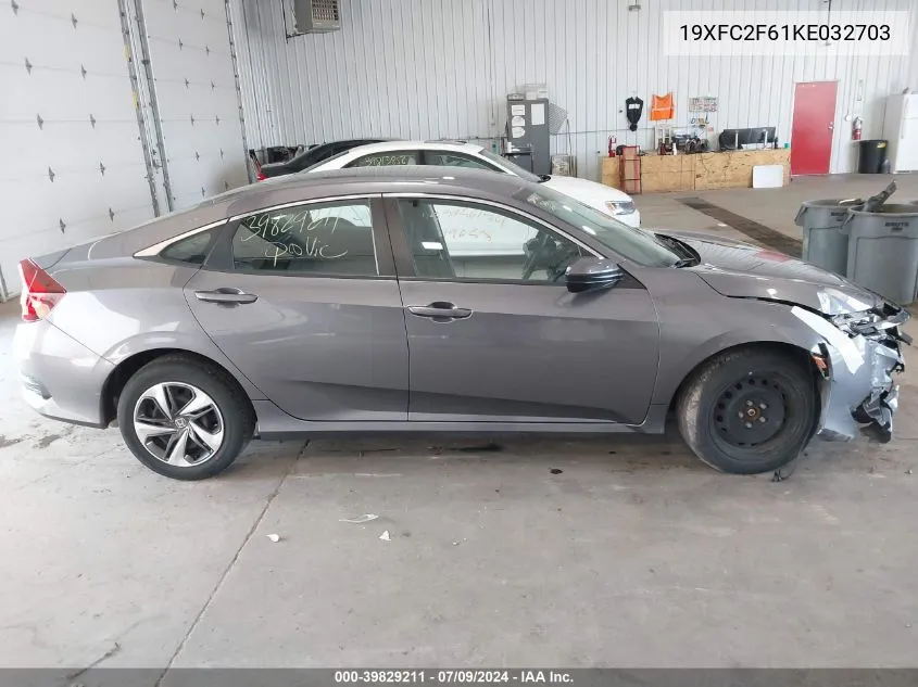 19XFC2F61KE032703 2019 Honda Civic Lx