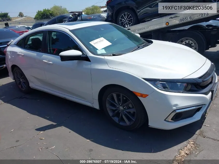 2019 Honda Civic Ex VIN: 19XFC1F30KE203506 Lot: 39876507