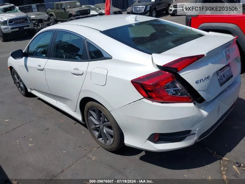 19XFC1F30KE203506 2019 Honda Civic Ex