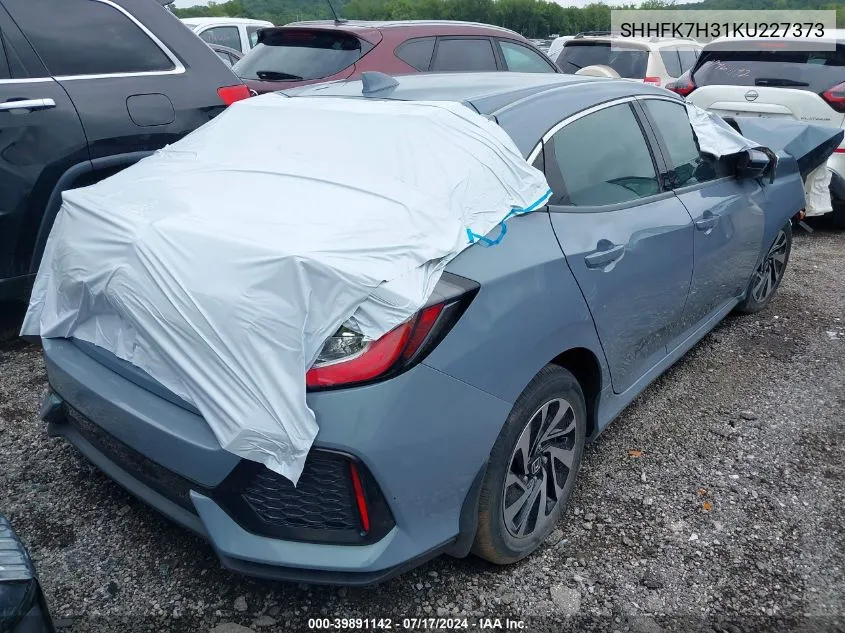 2019 Honda Civic Lx VIN: SHHFK7H31KU227373 Lot: 39891142