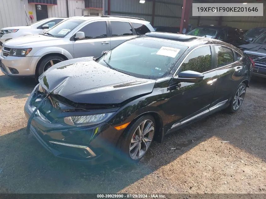 2019 Honda Civic Touring VIN: 19XFC1F90KE201646 Lot: 39929990