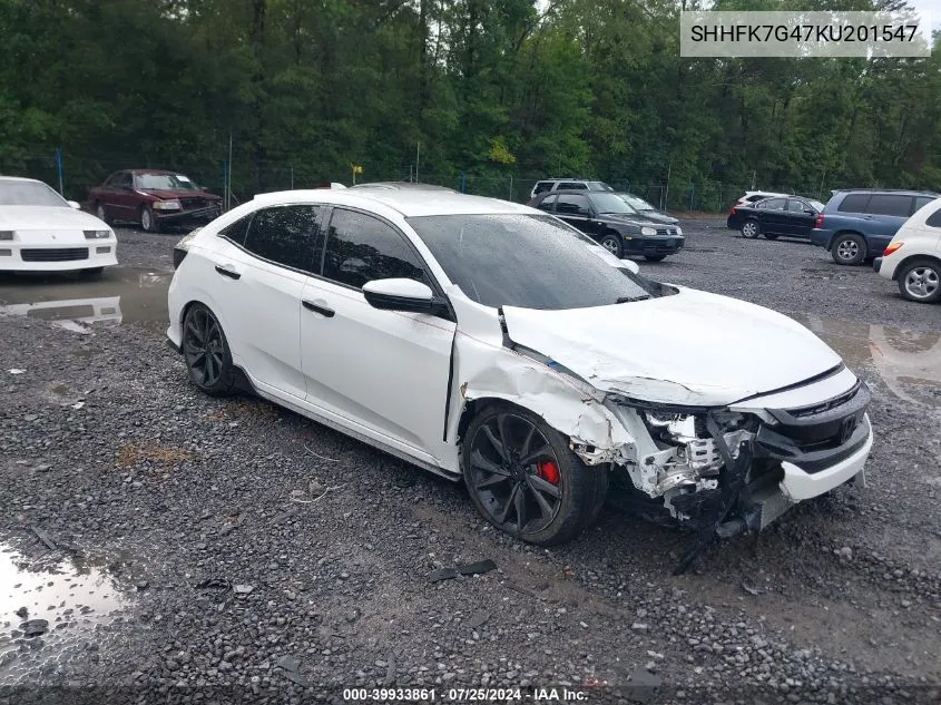 SHHFK7G47KU201547 2019 Honda Civic Sport