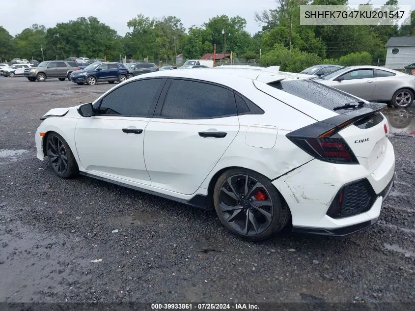 SHHFK7G47KU201547 2019 Honda Civic Sport