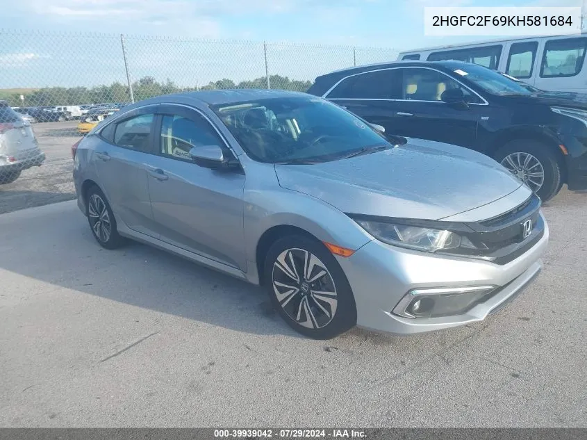 2HGFC2F69KH581684 2019 Honda Civic Lx