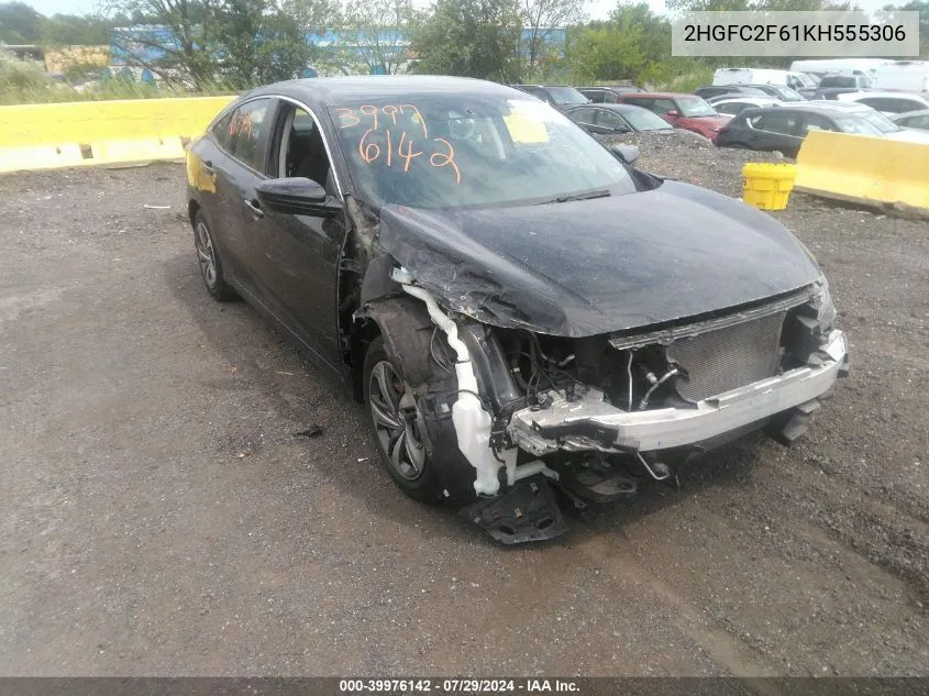 2HGFC2F61KH555306 2019 Honda Civic Lx