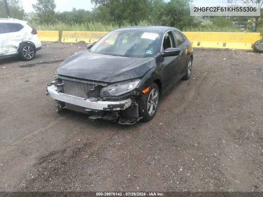 2HGFC2F61KH555306 2019 Honda Civic Lx