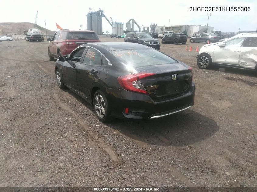 2HGFC2F61KH555306 2019 Honda Civic Lx