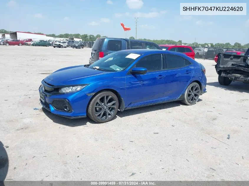 SHHFK7G47KU224620 2019 Honda Civic Sport