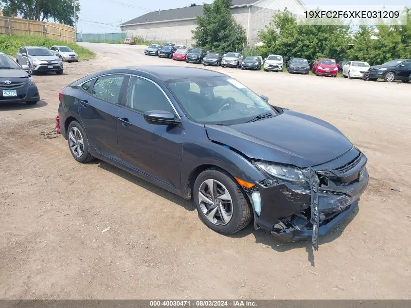 2019 Honda Civic Lx VIN: 19XFC2F6XKE031209 Lot: 40030471