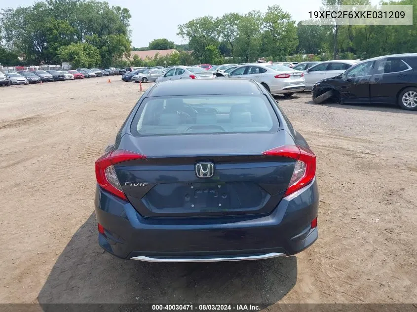 2019 Honda Civic Lx VIN: 19XFC2F6XKE031209 Lot: 40030471