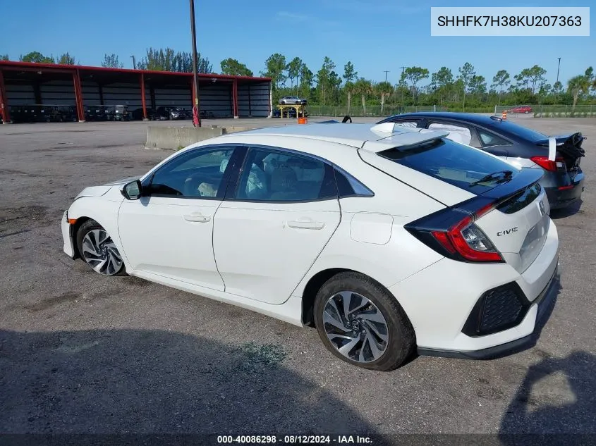 SHHFK7H38KU207363 2019 Honda Civic Lx