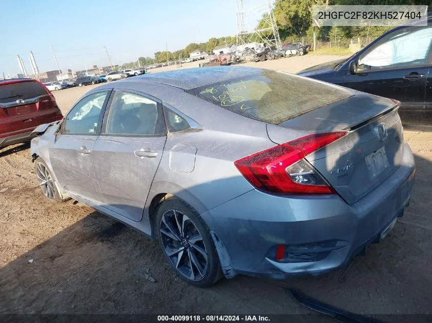 2019 Honda Civic Sport VIN: 2HGFC2F82KH527404 Lot: 40099118