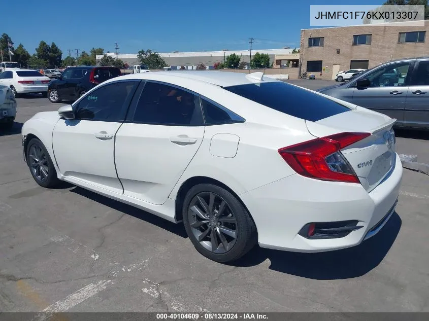 2019 Honda Civic Ex-L VIN: JHMFC1F76KX013307 Lot: 40104609