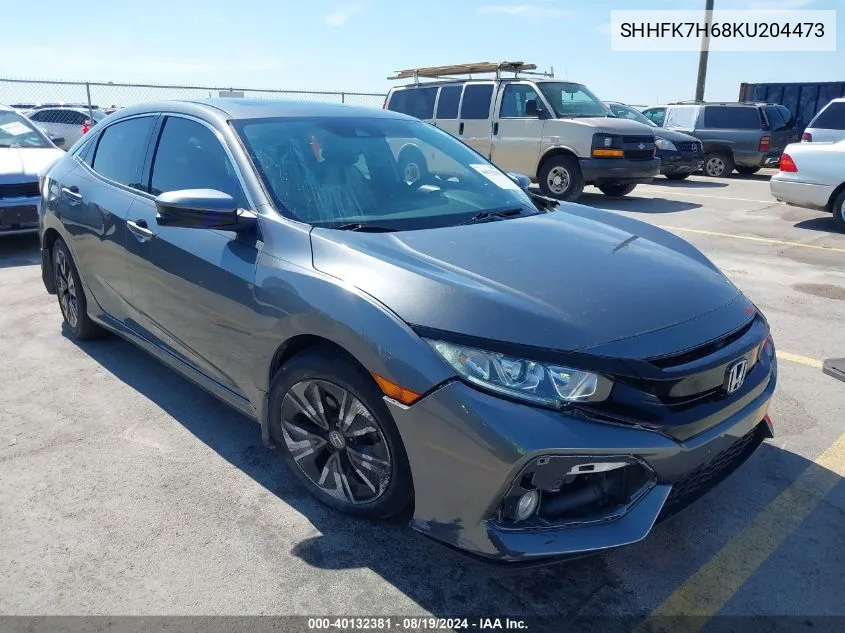 SHHFK7H68KU204473 2019 Honda Civic Ex