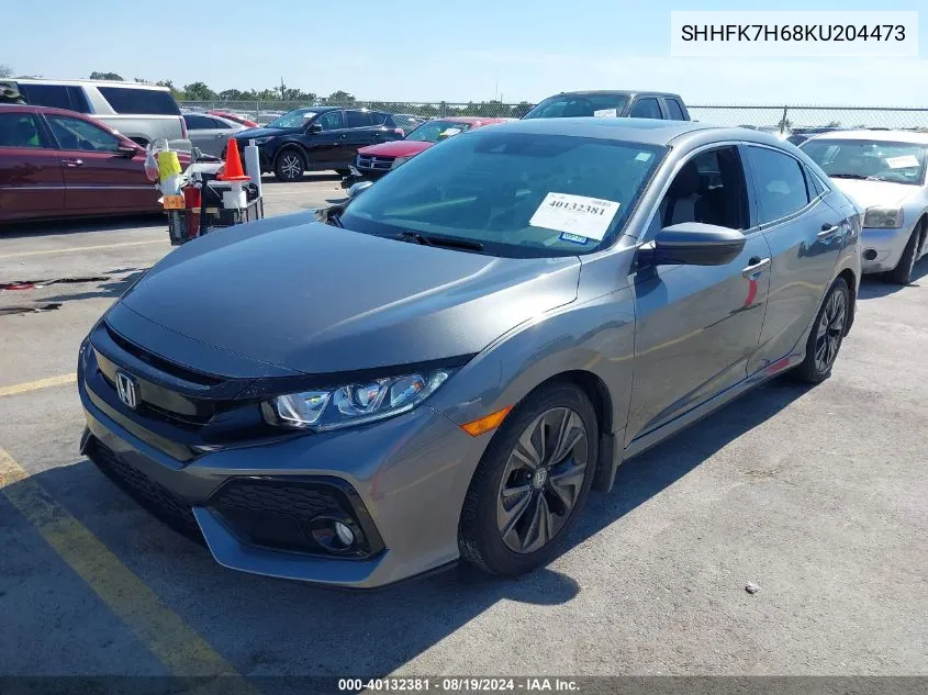 SHHFK7H68KU204473 2019 Honda Civic Ex