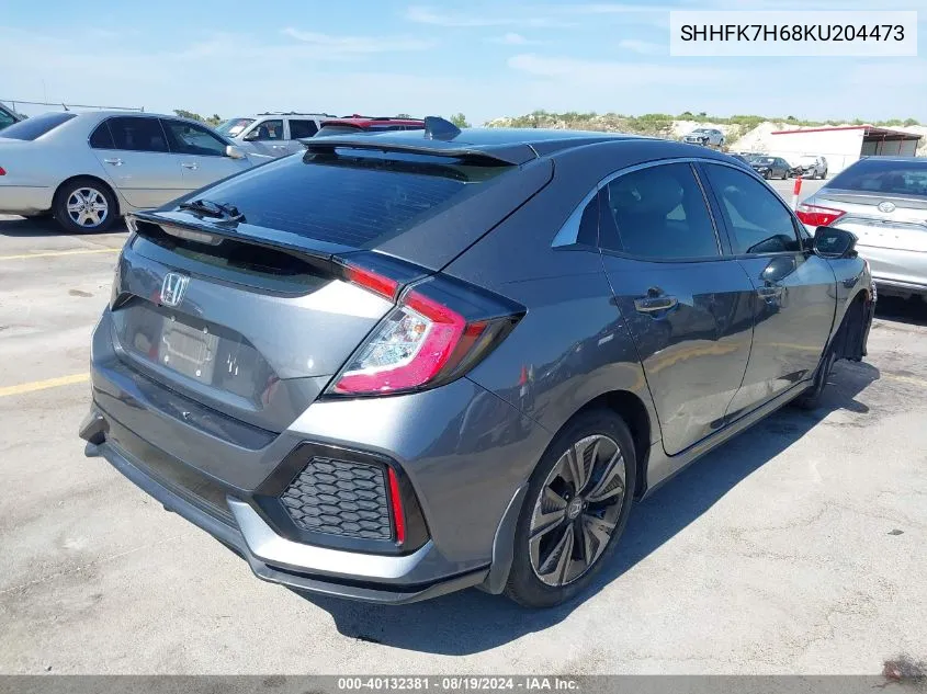 SHHFK7H68KU204473 2019 Honda Civic Ex