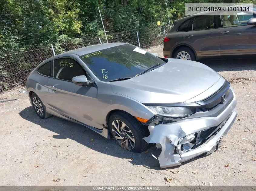 2019 Honda Civic Lx VIN: 2HGFC4B69KH301134 Lot: 40142156