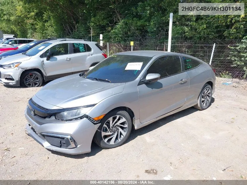 2019 Honda Civic Lx VIN: 2HGFC4B69KH301134 Lot: 40142156