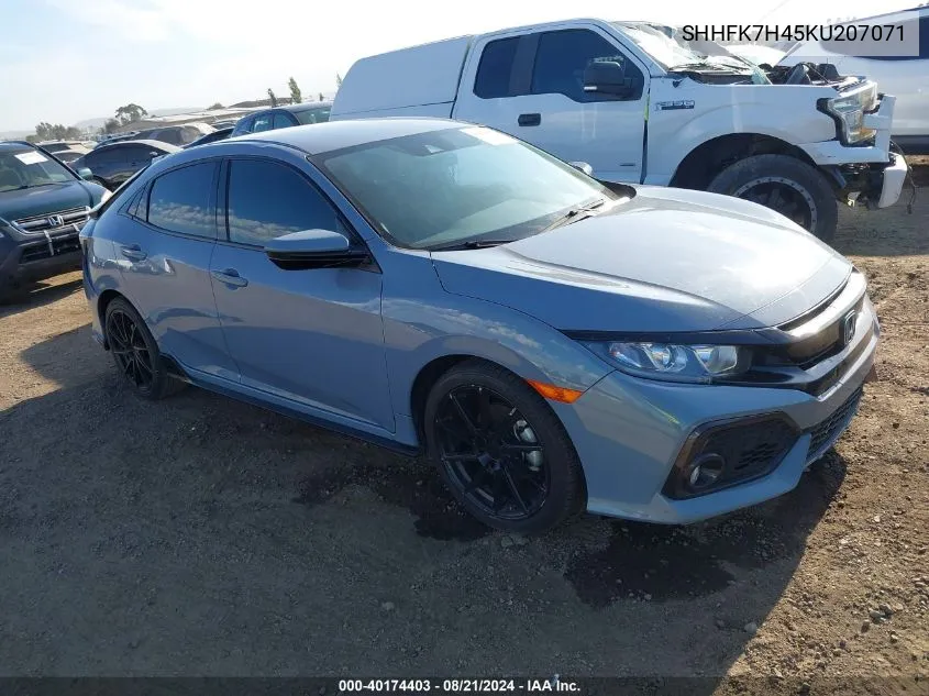 SHHFK7H45KU207071 2019 Honda Civic Sport