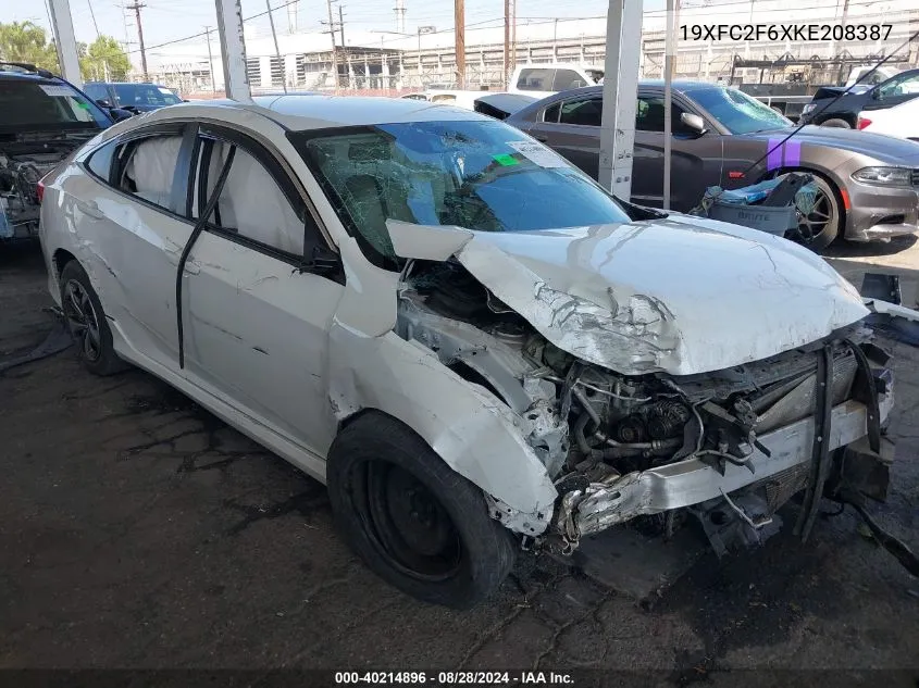 19XFC2F6XKE208387 2019 Honda Civic Lx