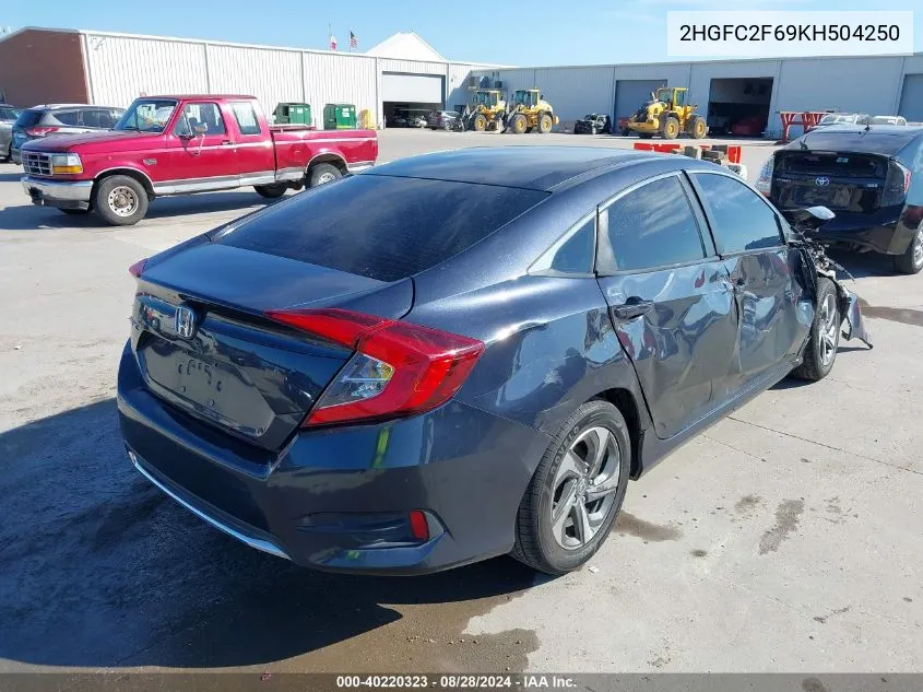 2HGFC2F69KH504250 2019 Honda Civic Lx