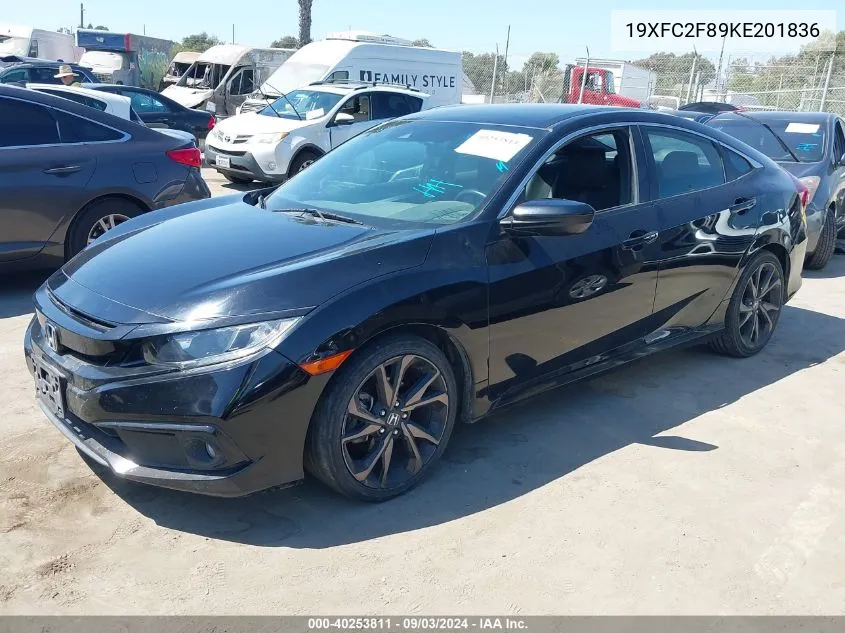 2019 Honda Civic Sport VIN: 19XFC2F89KE201836 Lot: 40253811