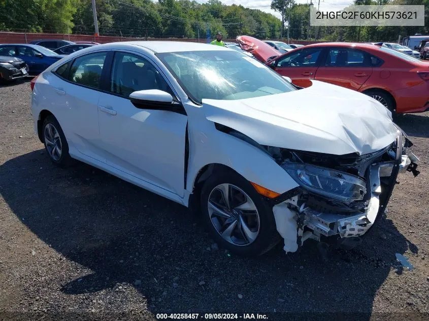 2HGFC2F60KH573621 2019 Honda Civic Lx