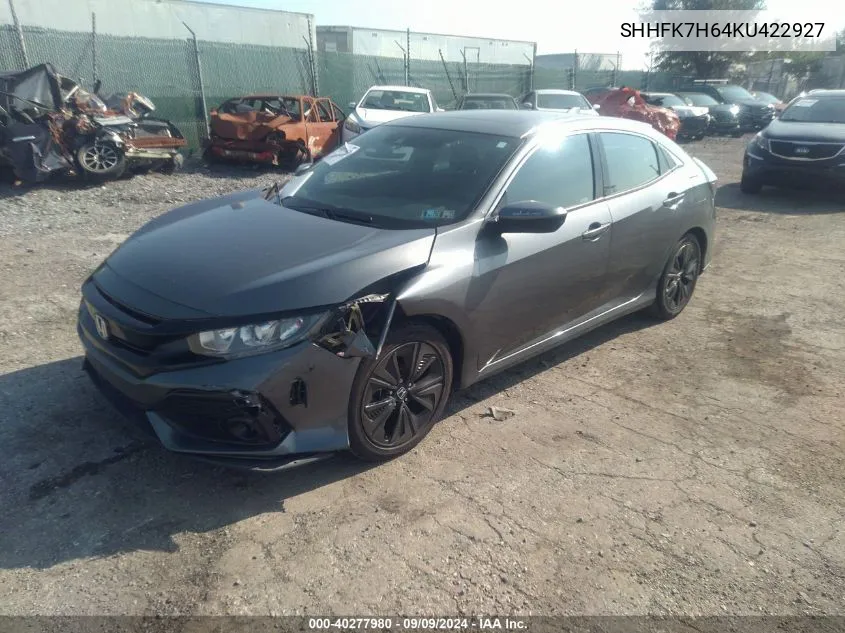 SHHFK7H64KU422927 2019 Honda Civic Ex