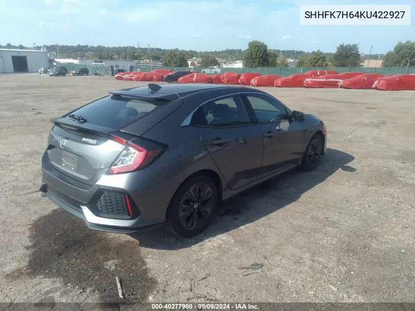 SHHFK7H64KU422927 2019 Honda Civic Ex