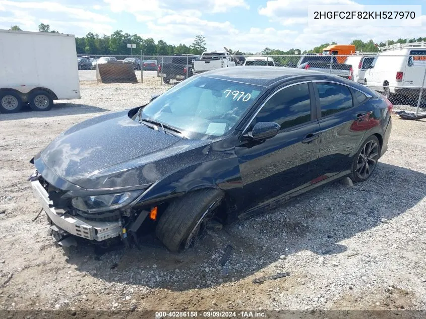 2019 Honda Civic Sport VIN: 2HGFC2F82KH527970 Lot: 40286158