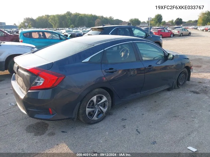 19XFC2F6XKE033767 2019 Honda Civic Lx