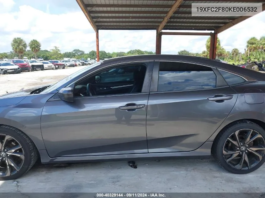 2019 Honda Civic Sport VIN: 19XFC2F80KE006532 Lot: 40329144