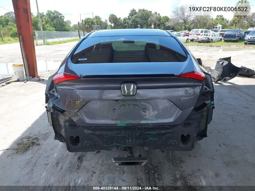 2019 Honda Civic Sport VIN: 19XFC2F80KE006532 Lot: 40329144