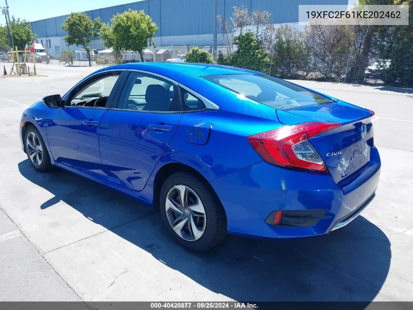 19XFC2F61KE202462 2019 Honda Civic Lx