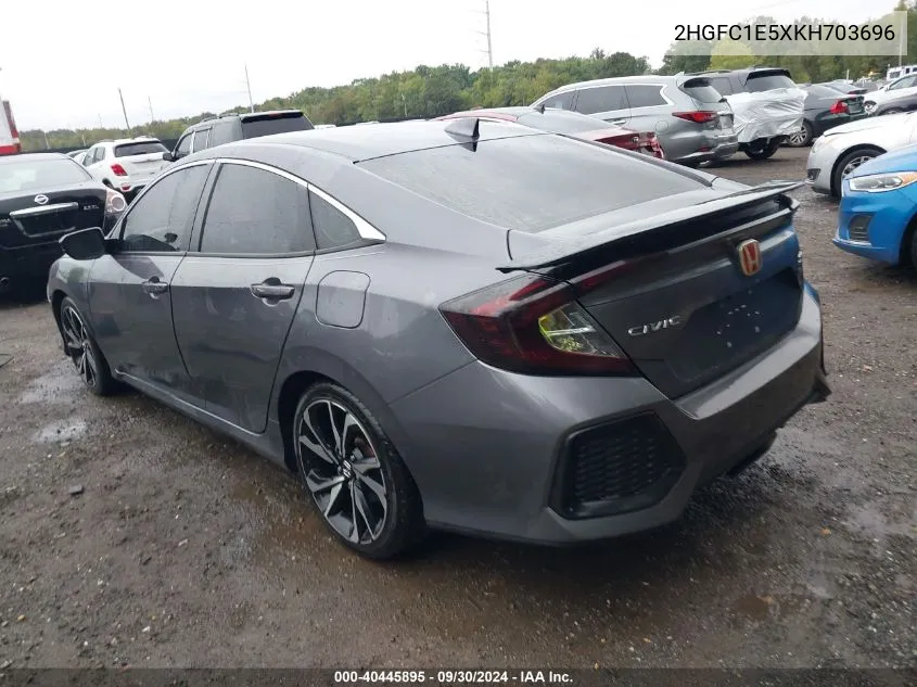 2019 Honda Civic Si VIN: 2HGFC1E5XKH703696 Lot: 40445895