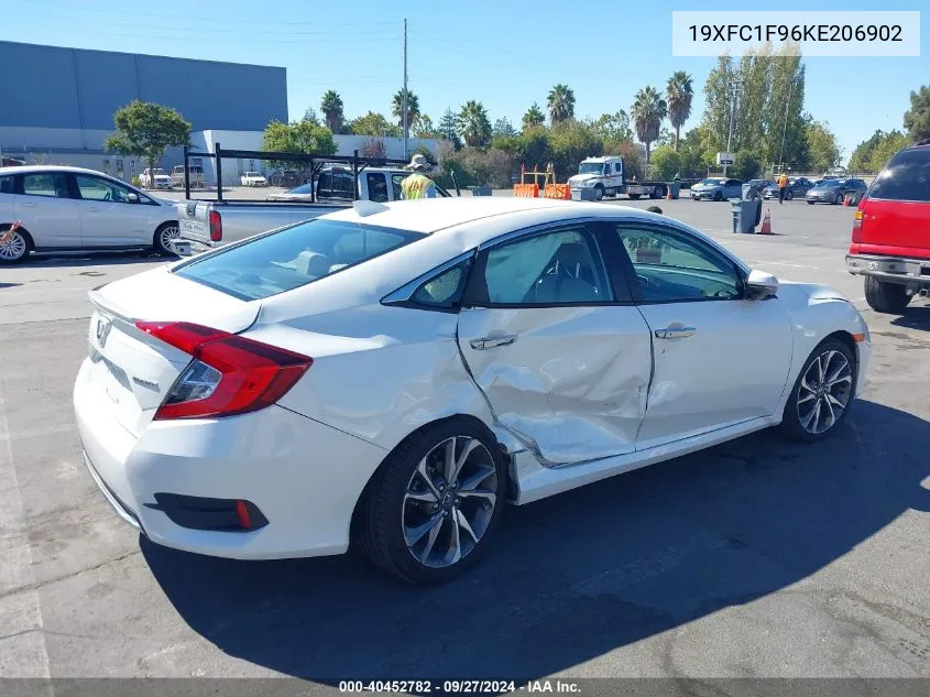 2019 Honda Civic Touring VIN: 19XFC1F96KE206902 Lot: 40452782