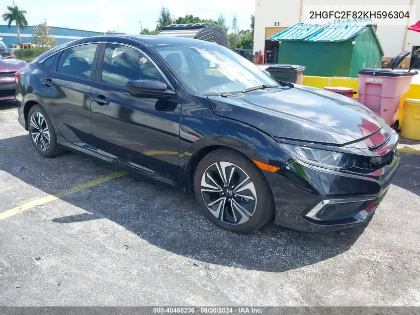 2019 Honda Civic Sport VIN: 2HGFC2F82KH596304 Lot: 40468236