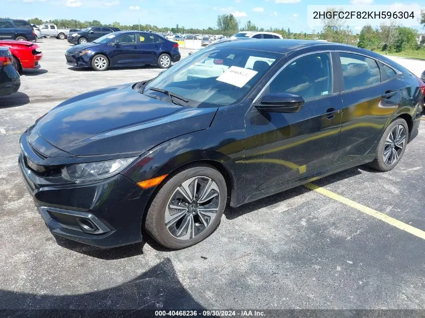 2019 Honda Civic Sport VIN: 2HGFC2F82KH596304 Lot: 40468236