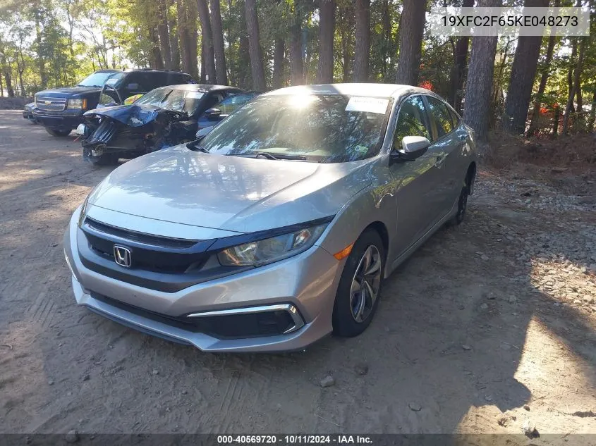 2019 Honda Civic Lx VIN: 19XFC2F65KE048273 Lot: 40569720