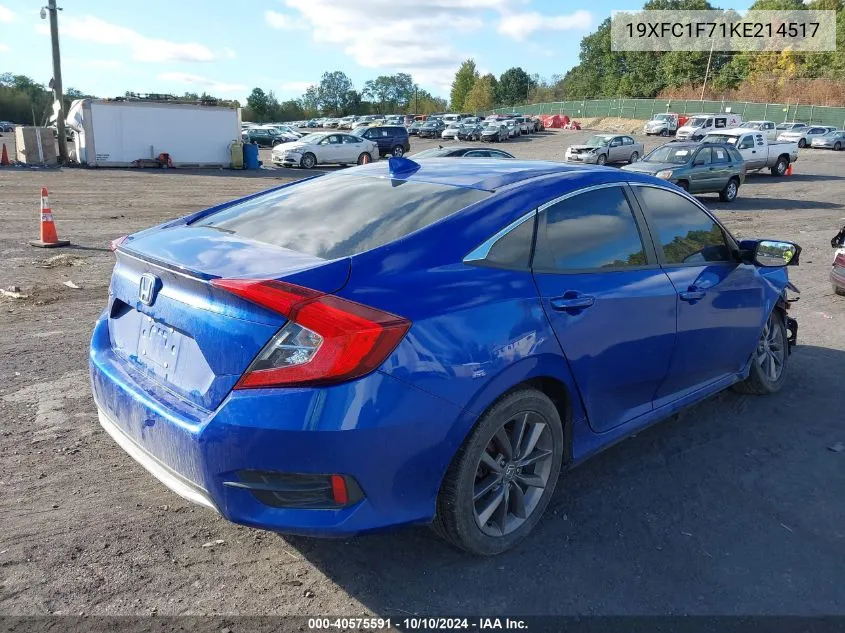 2019 Honda Civic Ex-L VIN: 19XFC1F71KE214517 Lot: 40575591